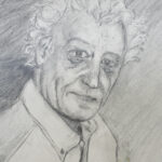Self Portrait In Pencil of Philip Blacker